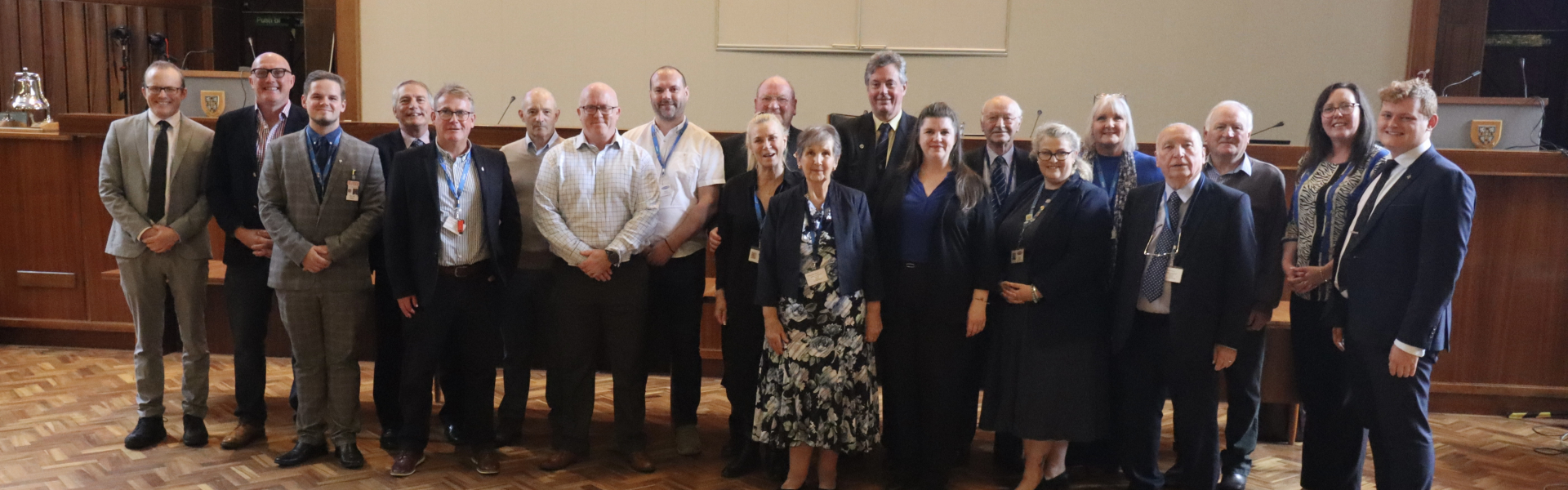 councillors standing in chamber