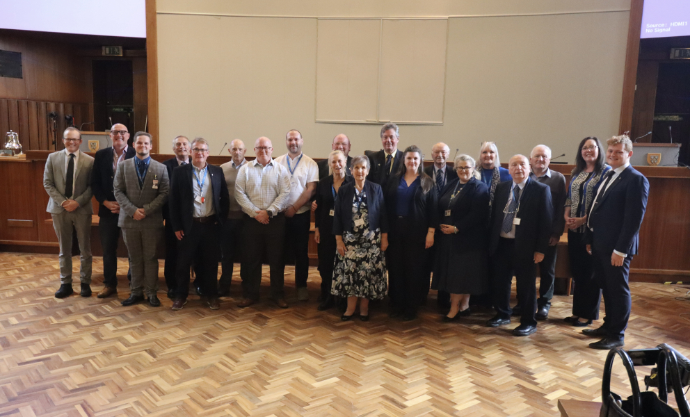 councillors standing in chamber