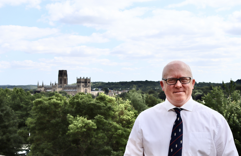 Rob at Durham Cathedral