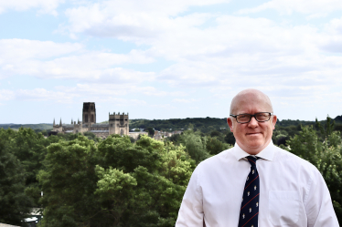 Rob at Durham Cathedral